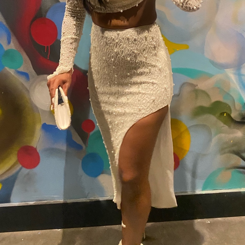 Bridal pearl skirt SKIRT ONLY
